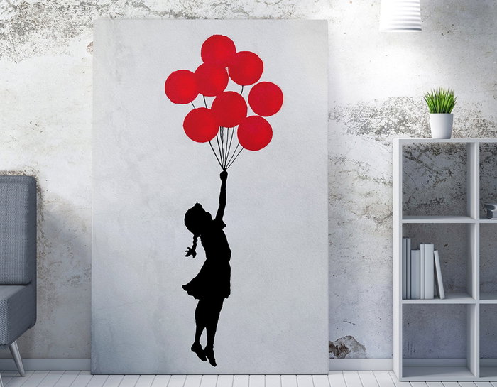 Wallity Lienzo Banksy Flying Balloon Girl 50 x 70 cm Wallity Lienzo Banksy Flying Balloon Girl 50 x 70 cm